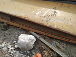 Лист стальной 14 мм. Демонтаж